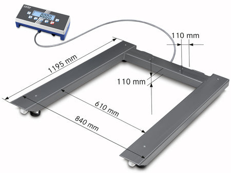 Kern Pallet Scale UID 1500K-1DM, Balances and Scales, Kern, MSE Supplies