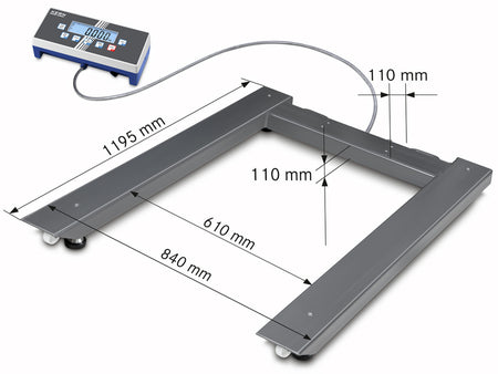 Kern Pallet Scale UID 1500K-1M, Balances and Scales, Kern, MSE Supplies