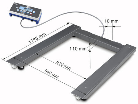 Kern Pallet Scale UID 600K-1DM, Balances and Scales, Kern, MSE Supplies