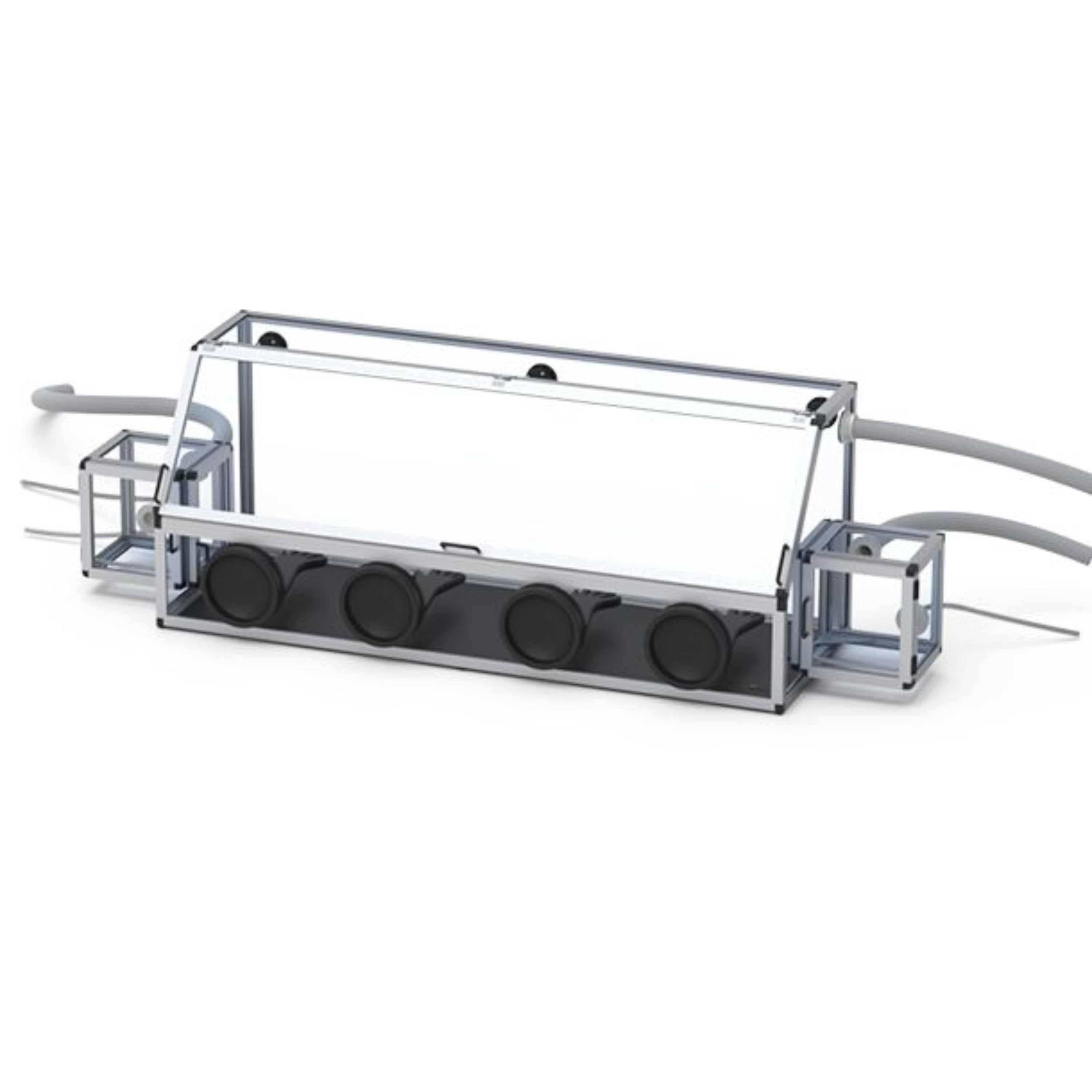 SICCO Glove Box Duo 1 with Transfer Chambers Antistatic (W 2345 × H 690 × D 590 mm) (PC-ESD)