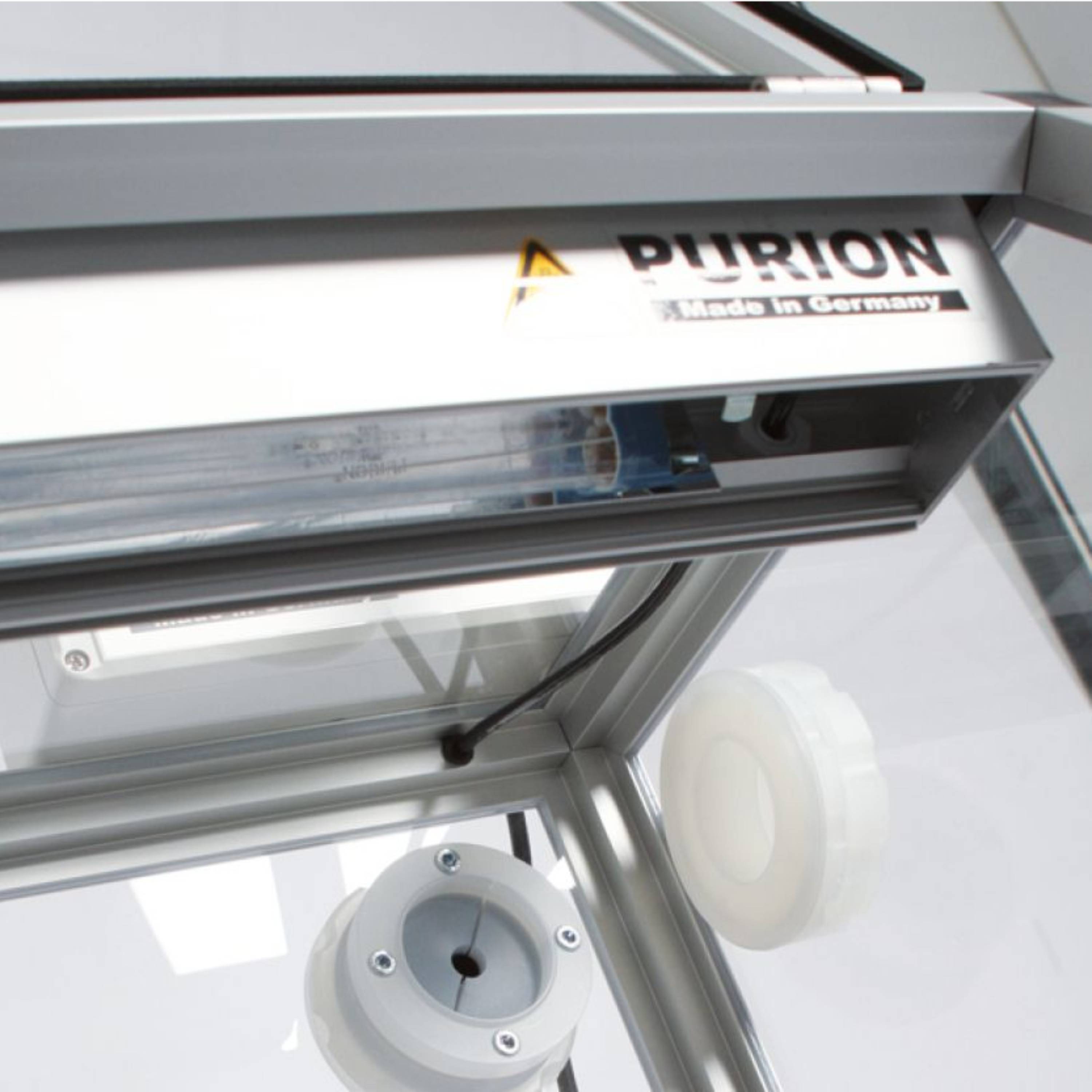 SICCO Glove Box Pure with Transfer Chamber (W 1210 × H 700 × D 600 mm) (PMMA/PE/AL)