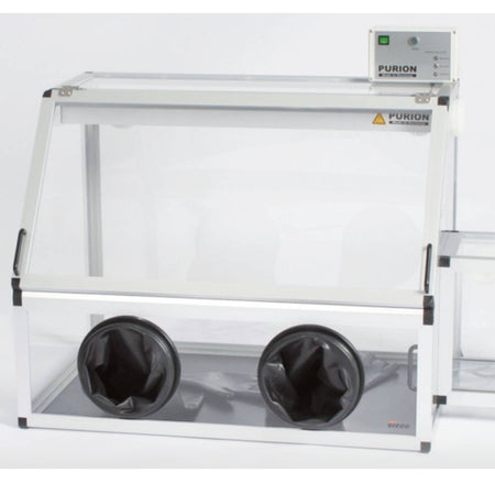 SICCO Glove Box Pure with Transfer Chamber (W 1210 × H 700 × D 600 mm) (PMMA/PE/AL)