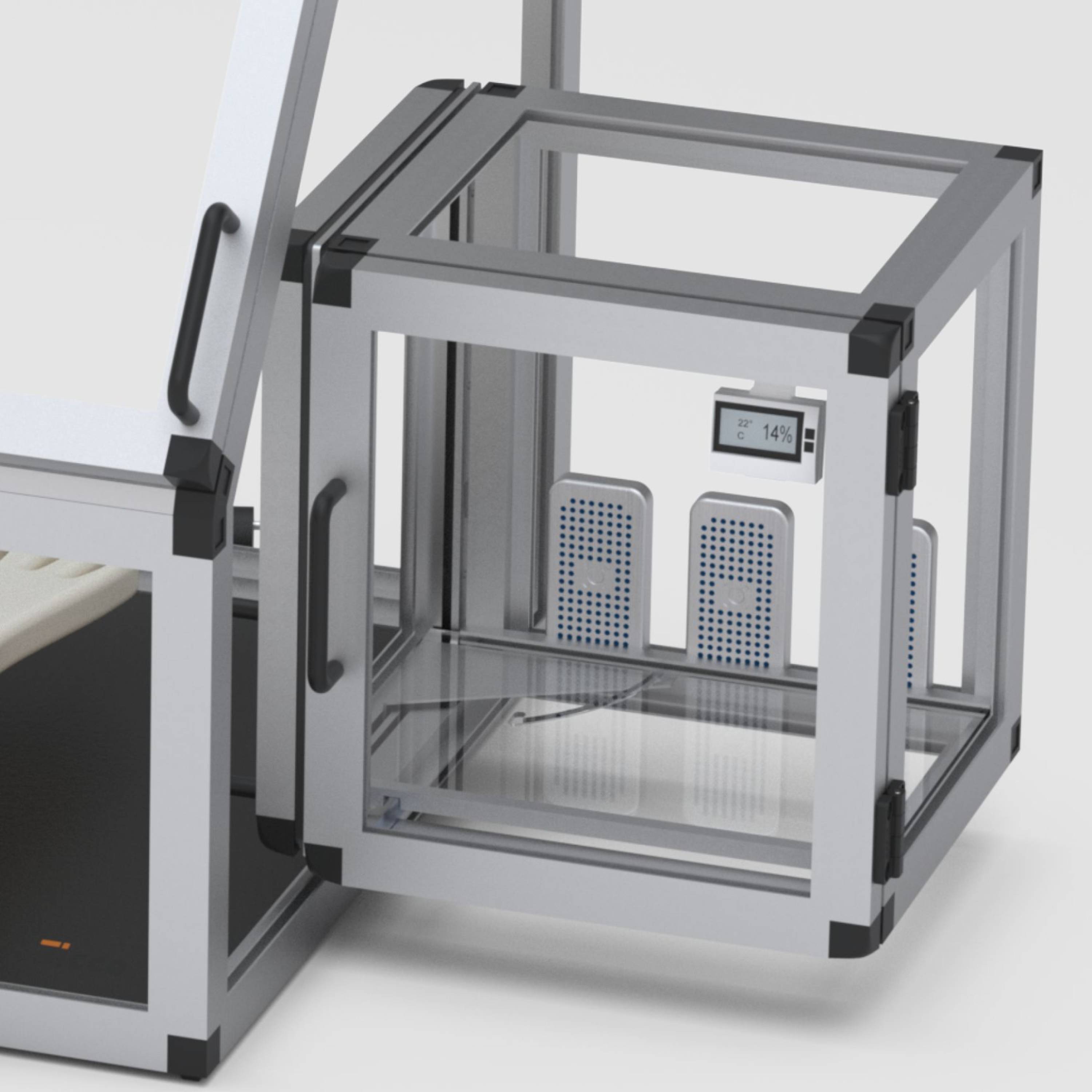 SICCO Auto Glove Box with Transfer Chamber (W 1210 mm × H 700 mm × D 600 mm) (PMMA/AL)