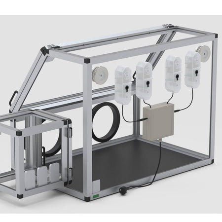 SICCO Auto Glove Box with Transfer Chamber (W 1210 mm × H 700 mm × D 600 mm) (PMMA/AL)