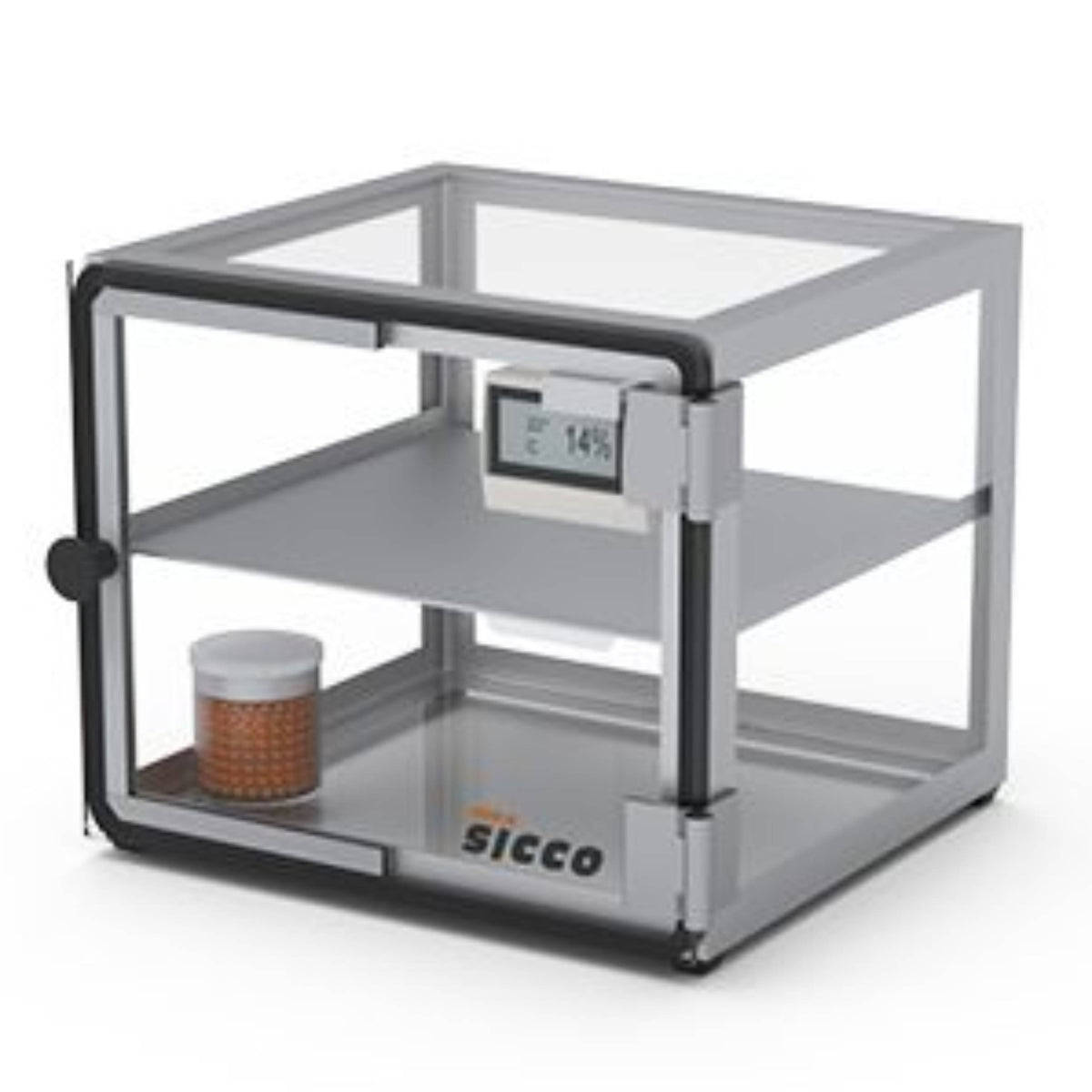 SICCO Mini Vitrum Desiccator (W 220 mm × H 183 mm × D 214 mm) (Glas/AL)