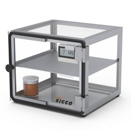 SICCO Mini Vitrum Desiccator (W 220 mm × H 183 mm × D 214 mm) (Glas/AL)