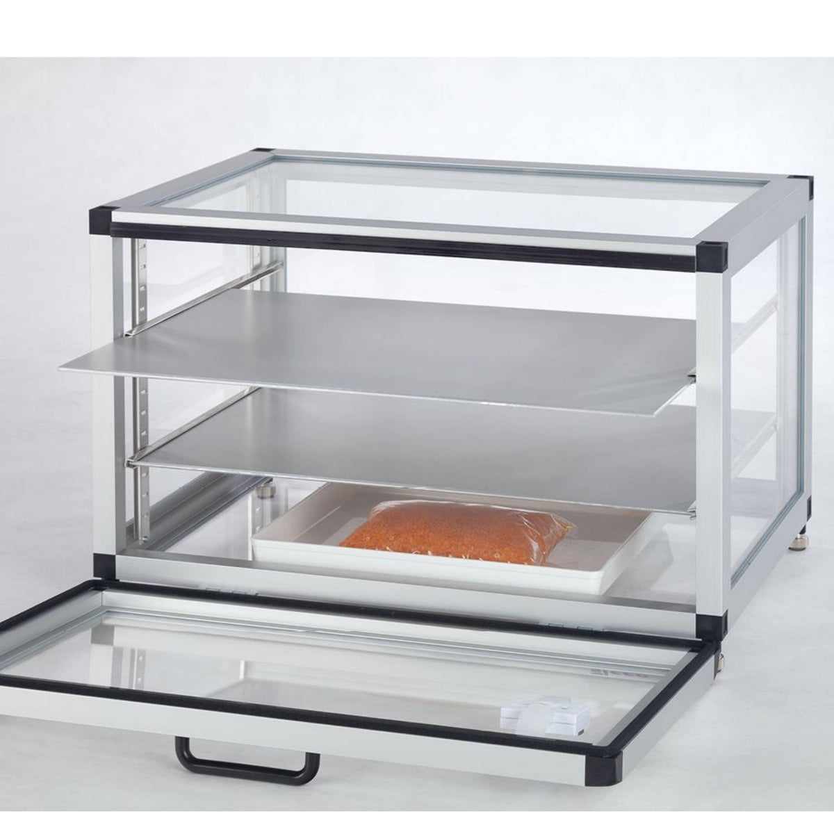 SICCO Star Vitrum Desiccator Horizontal (W 525 mm × H 340 mm × D 375 mm) (Glass/AL)