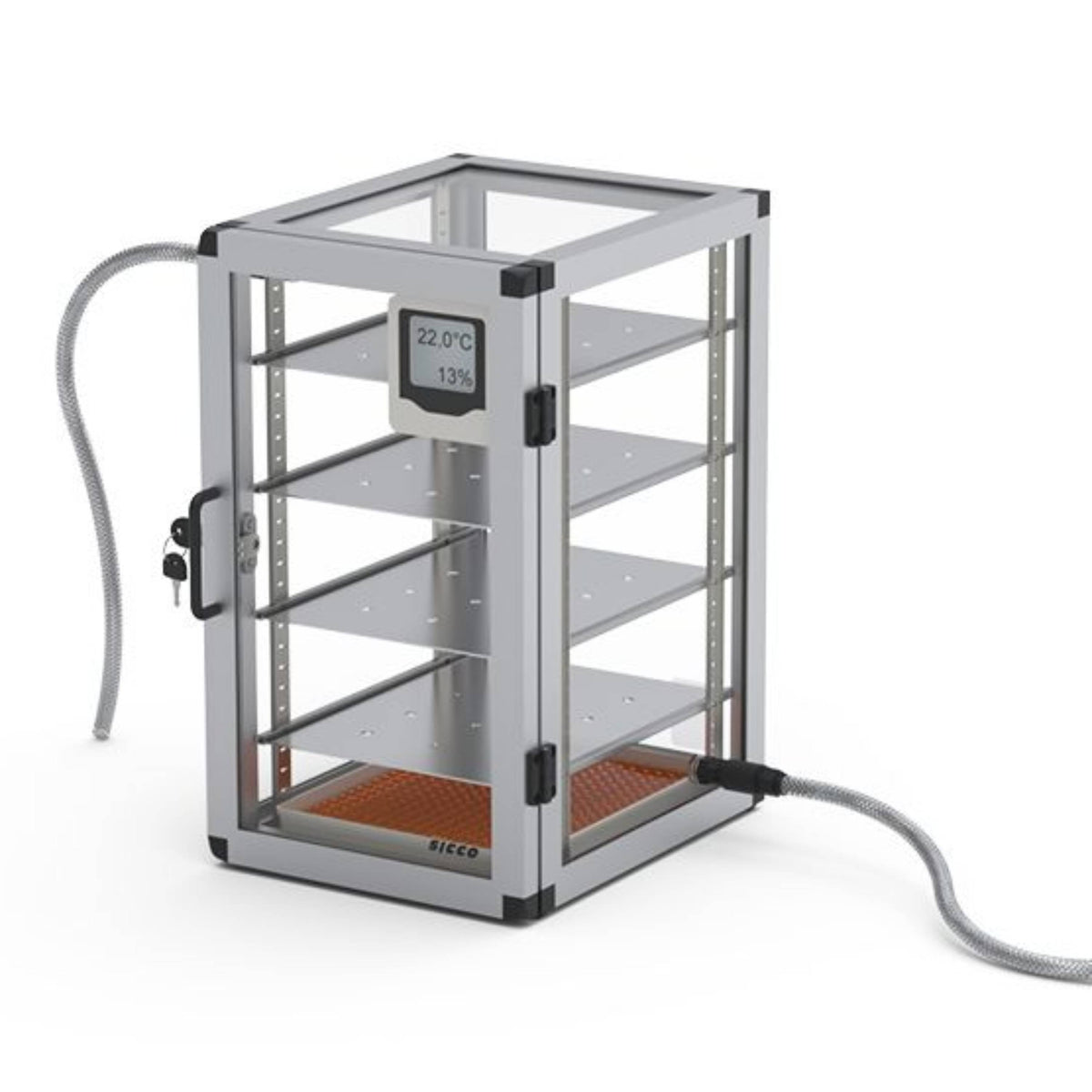 SICCO Super Star Desiccator Vitrum (W 310 mm × H 525 mm × D 375 mm) (Glas/AL)