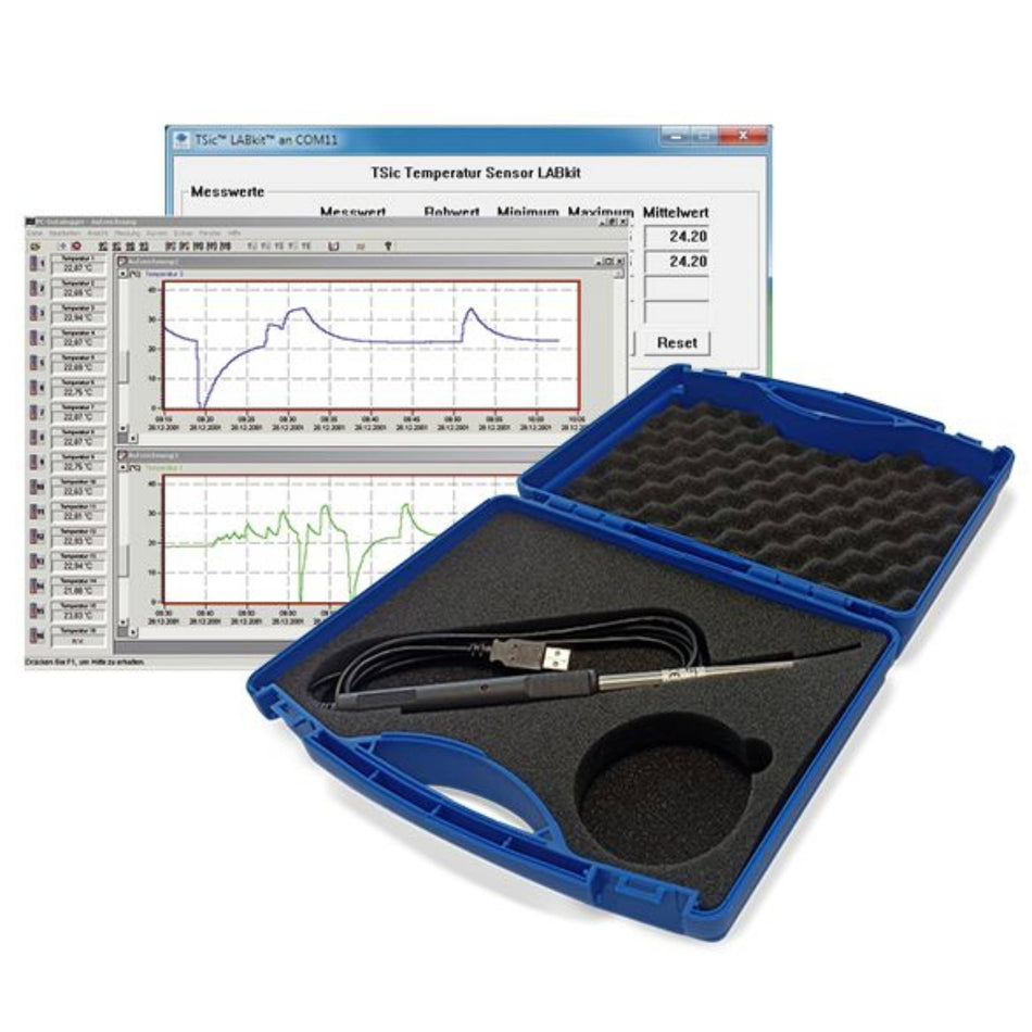 SICCO Humidity Temperature Probe with USB-Interface (Ø 12 × 125 mm) (STAINLESS STEEL)