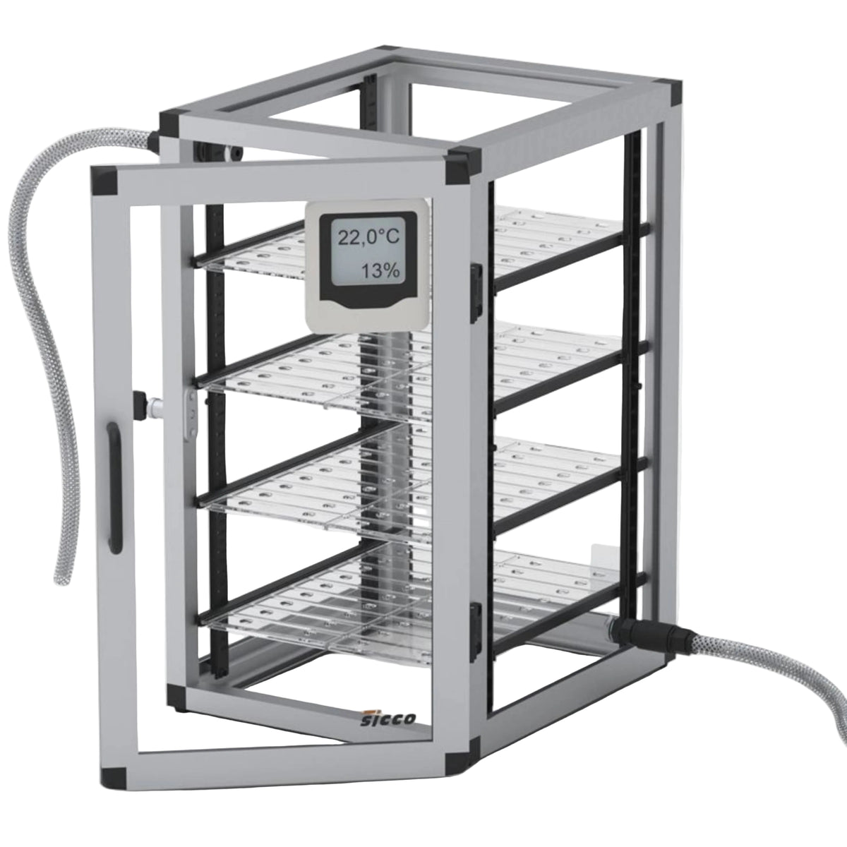 SICCO Super Star Desiccator (W 310 mm × H 525 mm × D 375 mm) (PMMA/AL)