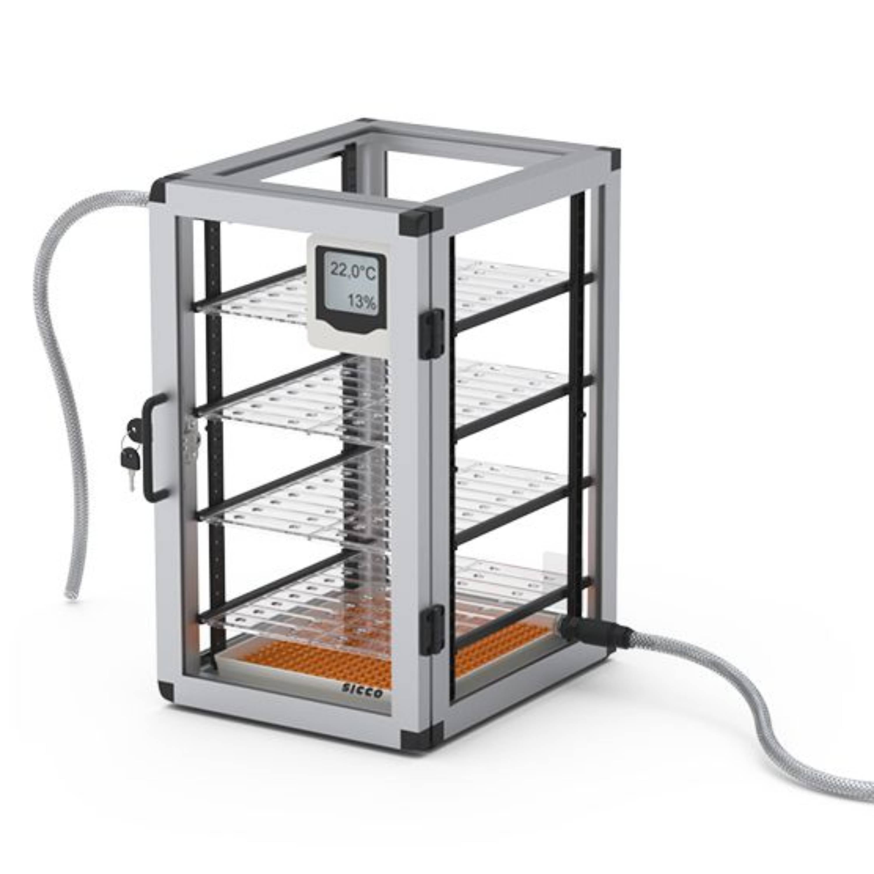 SICCO Super Star Desiccator (W 310 mm × H 525 mm × D 375 mm) (PMMA/AL)