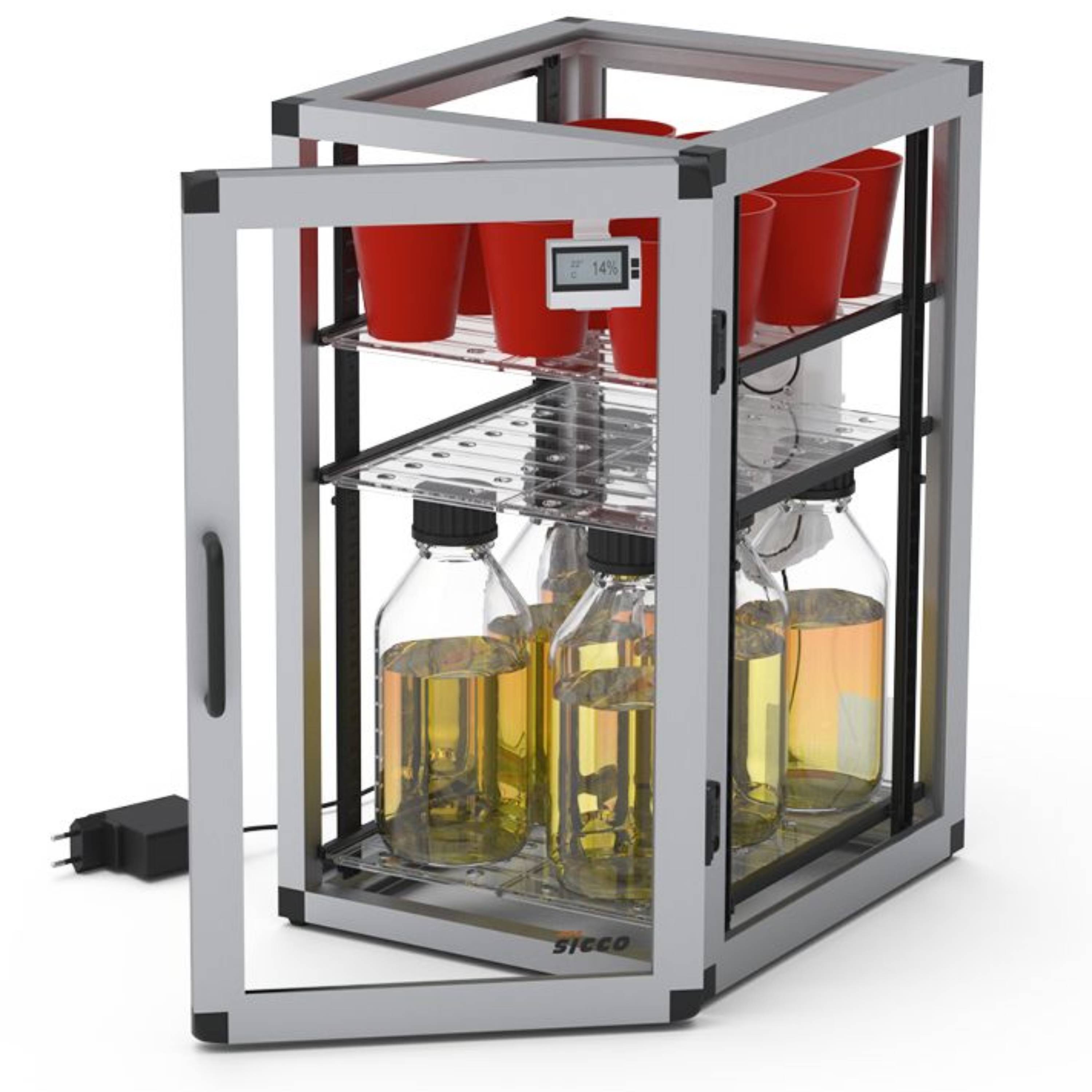 SICCO Auto Star Desiccator (W 310 mm × H 525 mm × D 375 mm) (PMMA/AL)