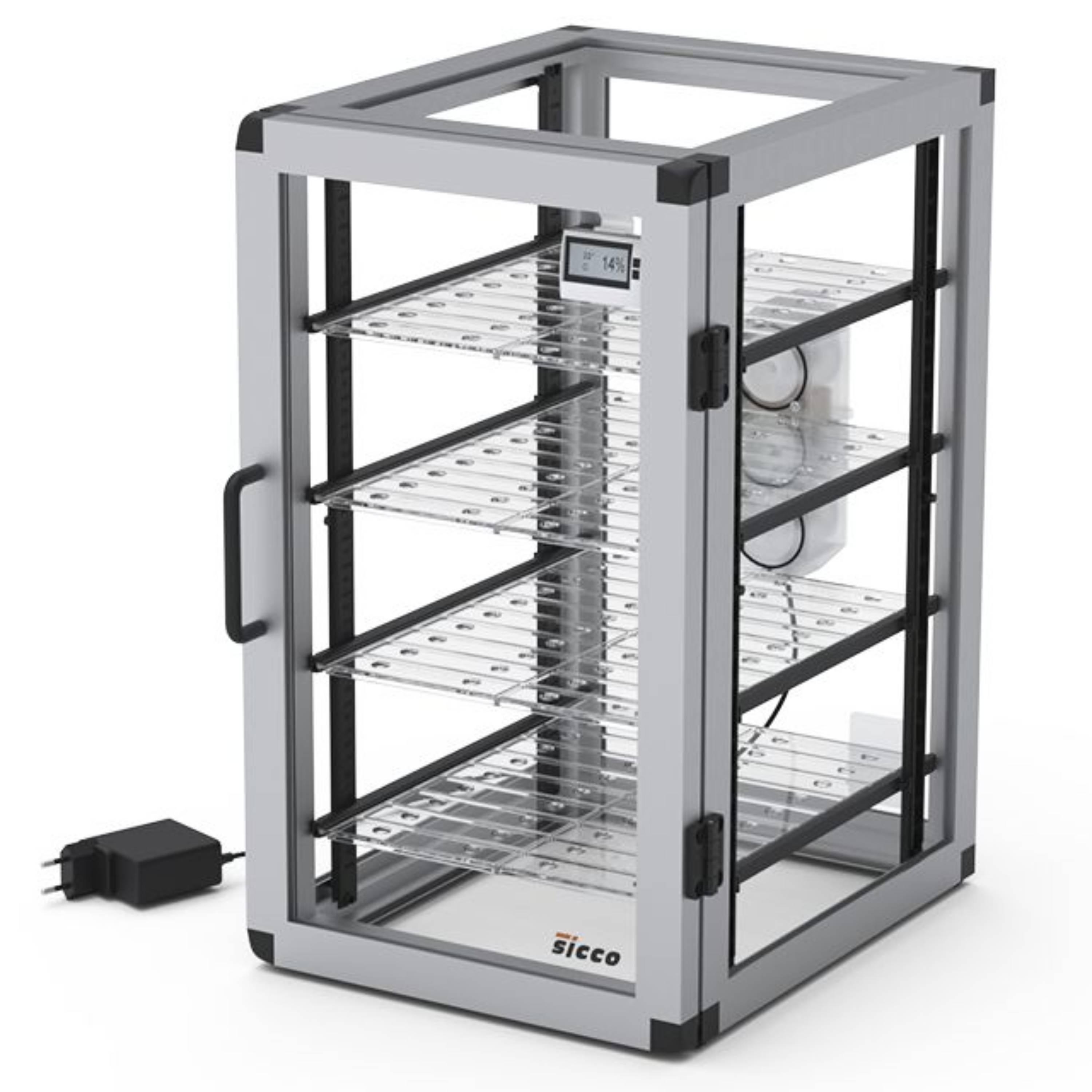 SICCO Auto Star Desiccator (W 310 mm × H 525 mm × D 375 mm) (PMMA/AL)