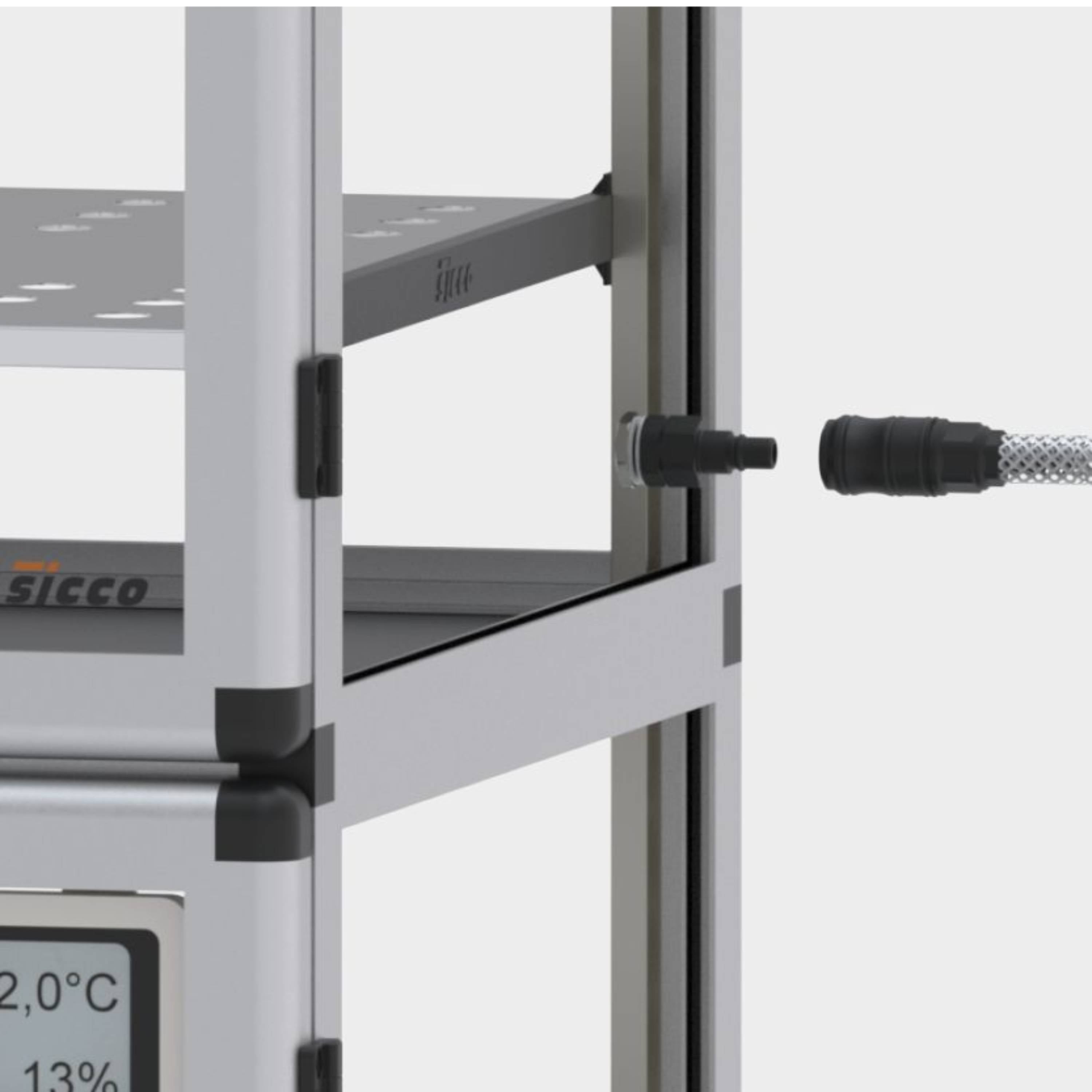 SICCO Super-Maxi 2 Desiccator (W 560 mm × H 1150 mm × D 580 mm) (PMMA/AL)