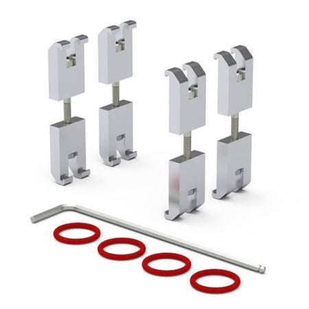 SICCO Connectors for Big Star/Maxi Desiccators (W 20 mm × H 60 mm × D 10 mm) (AL/STEEL)