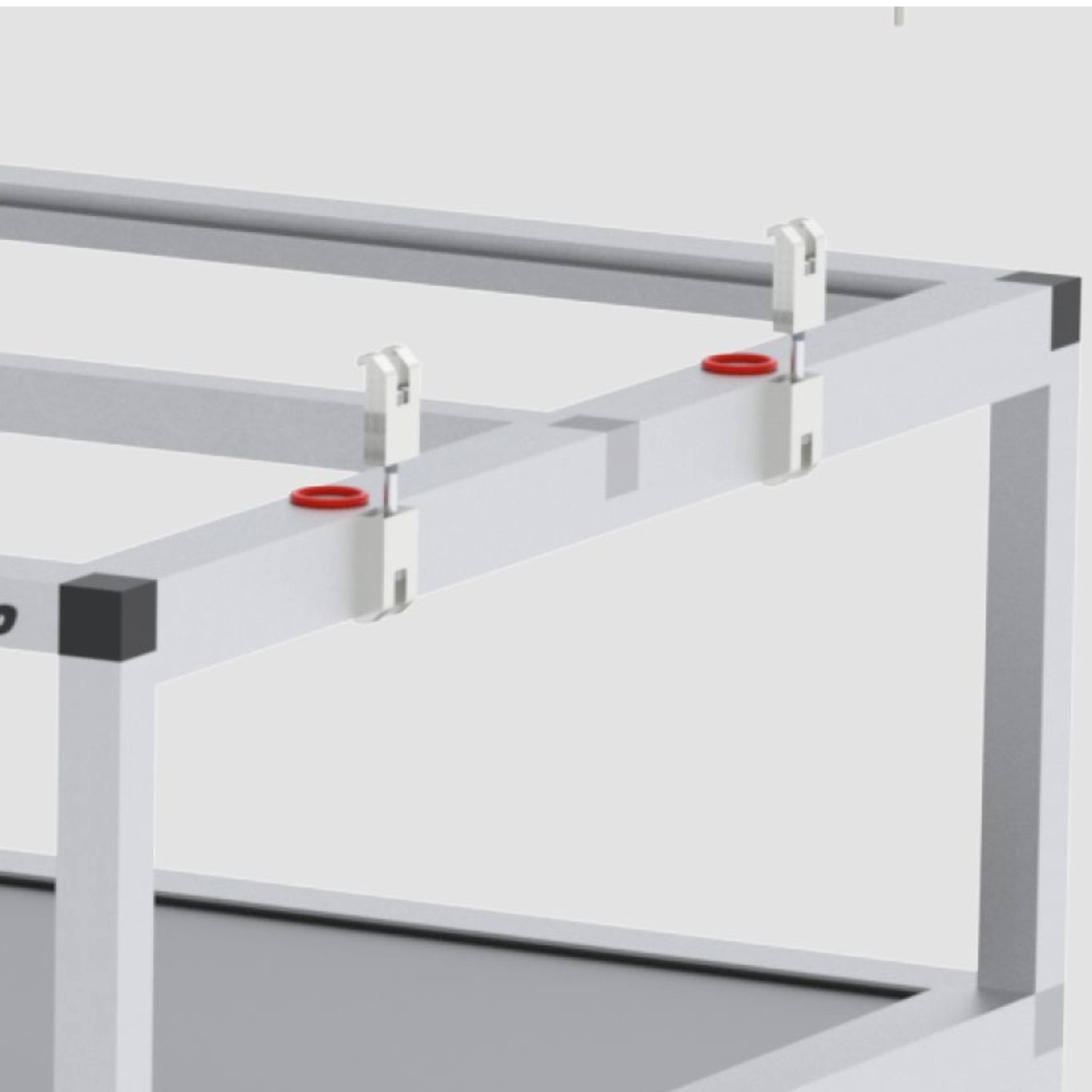 SICCO Rack for Glove Box (standing work position) (W 890 mm × H 1090 mm × D 600 mm) (AL)