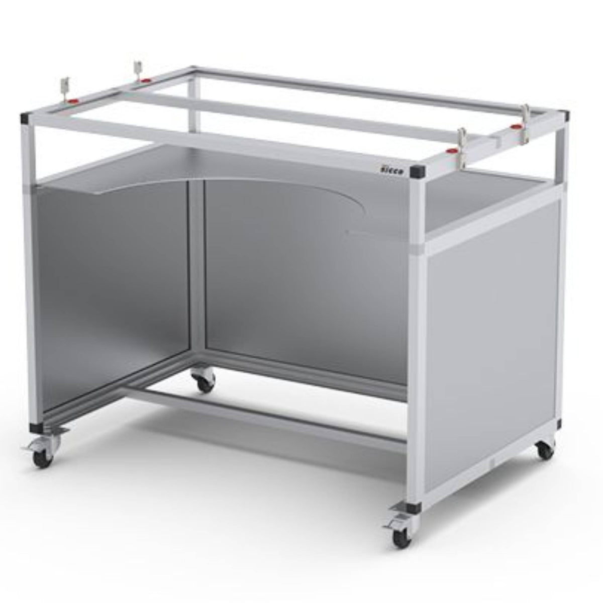 SICCO Rack for Glove Box (seated work) (W 890 mm × H 720 mm × D 600 mm) (AL)