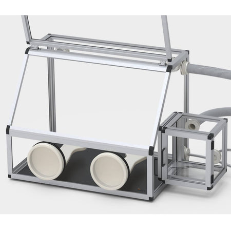 SICCO Glove Box with Transfer Chamber (W 1210 mm × H 700 mm × D 600 mm) (PMMA/AL)