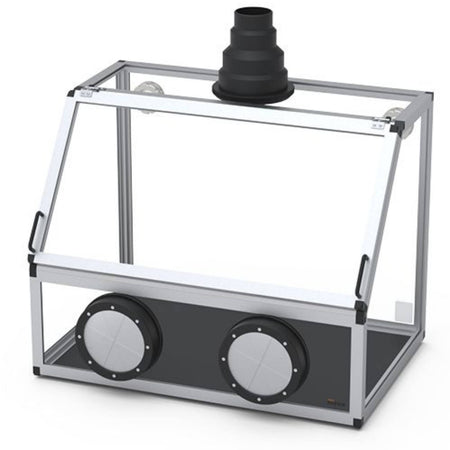 SICCO Glove box for Exhaustion (W 890 mm × H 700 mm × D 600 mm) (PMMA/ALU)