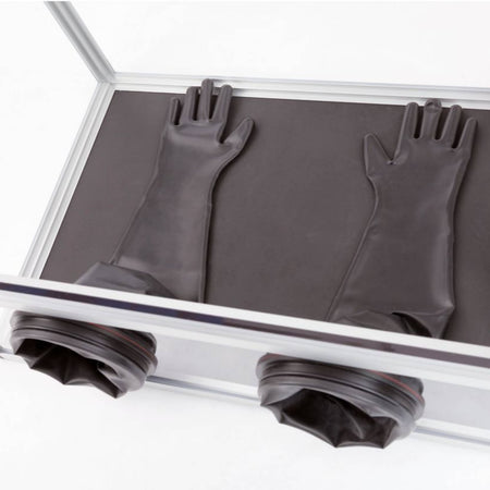 SICCO Glove Box Antistatic with Transfer Chamber (W 1210 mm × H 700 mm × D 600 mm) (PC/AL)