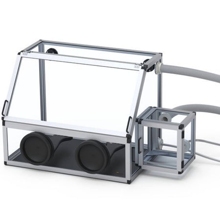 SICCO Glove Box Antistatic with Transfer Chamber (W 1210 mm × H 700 mm × D 600 mm) (PC/AL)