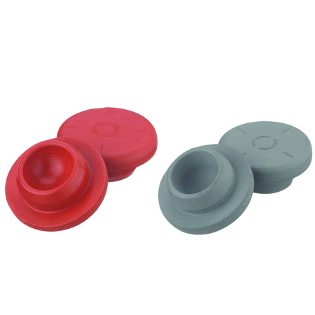 WHEATON® Rubber Stopper, Snap-On, 13 mm, Gray Chlorobutyl, Durometer 46