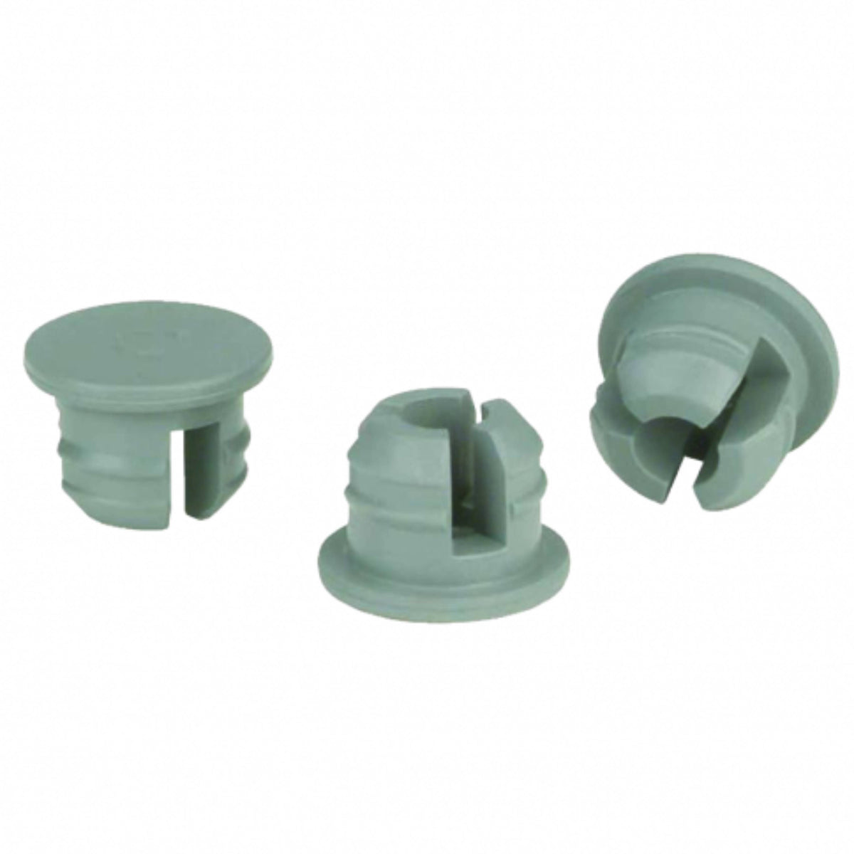 WHEATON® Thin Flange Stopper, 20mm Thin Flange Snap-On Gray Chlorobutyl / 49