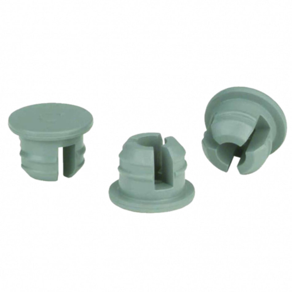 WHEATON® Thin Flange Stopper, 20mm Thin Flange Snap-On Gray Chlorobutyl / 49