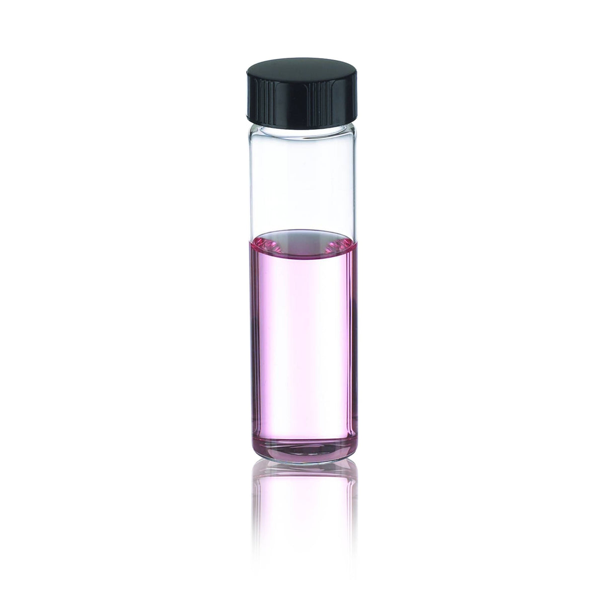 WHEATON® LAB FILE® Sample Vials, 20mL Standard Vials With Caps Attached, Amber, PTFE / 14B Rubber Septa