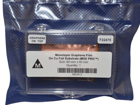 MSE PRO 60 mm x 40 mm Monolayer Graphene Film on Cu Foil Substrate, Nano Materials, MSE Supplies LLC, MSE Supplies