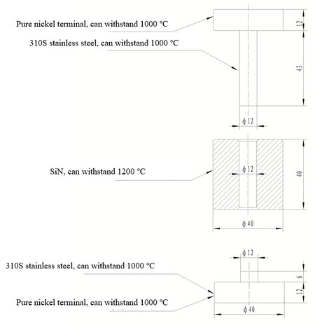 MSE PRO 800℃ High Temperature Battery Test Cell - MSE Supplies LLC