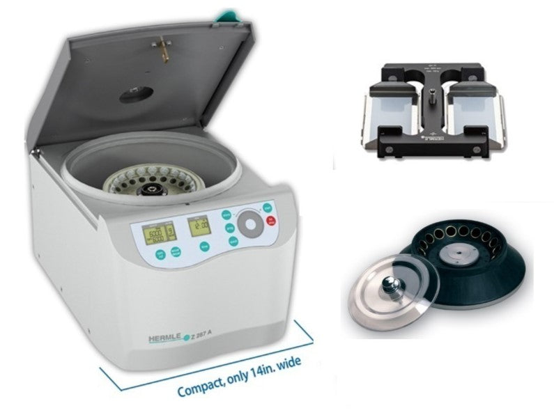 Hermle Z287-A Microcentrifuge Microplate Bundle Package w/ Rotor (14,000 RPMs), Centrifuges, Benchmark Scientific, MSE Supplies