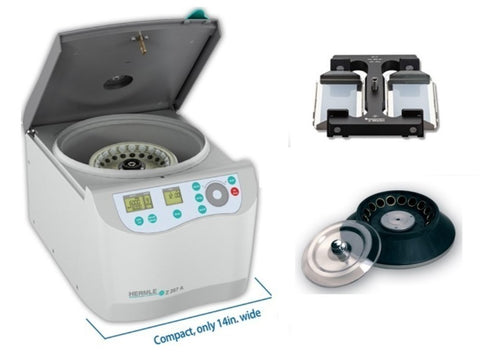 Hermle Z287-A Microcentrifuge Microplate Bundle Package w/ Rotor (14,000 RPMs), Centrifuges, Benchmark Scientific, MSE Supplies