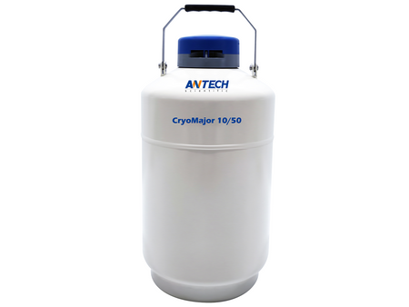 Antech 10L Liquid Nitrogen (LN<sub>2</sub>) Dewar, With Canisters, Cryogenic Storage, Antech, MSE Supplies