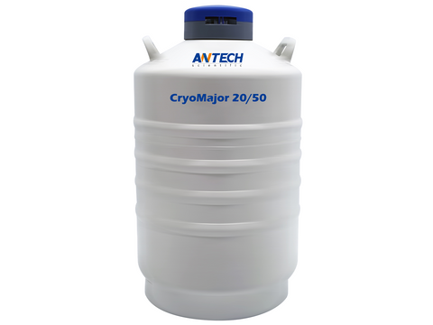 Antech 20L Liquid Nitrogen (LN<sub>2</sub>) Dewar, With Canisters, 80mm Neck Opening, Cryogenic Storage, Antech, MSE Supplies