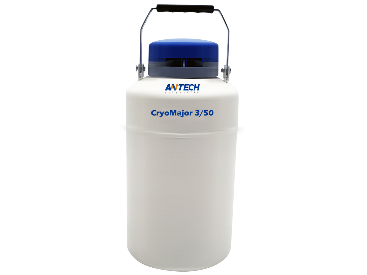 Antech 3L Liquid Nitrogen (LN<sub>2</sub>) Dewar, With Canisters, Cryogenic Storage, Antech, MSE Supplies