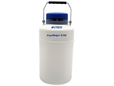 Antech 3L Liquid Nitrogen (LN<sub>2</sub>) Dewar, With Canisters, Cryogenic Storage, Antech, MSE Supplies