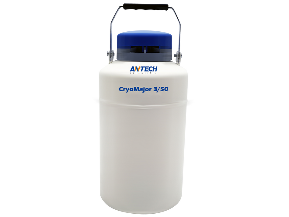 Antech 3L Liquid Nitrogen (LN<sub>2</sub>) Dewar, With Canisters, Cryogenic Storage, Antech, MSE Supplies