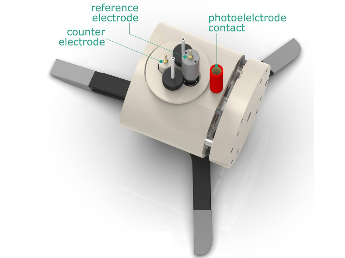 Magnetic Mount Front Contact Photo-Electrochemical Cell, Electrochemical Products, Redox.me, MSE Supplies