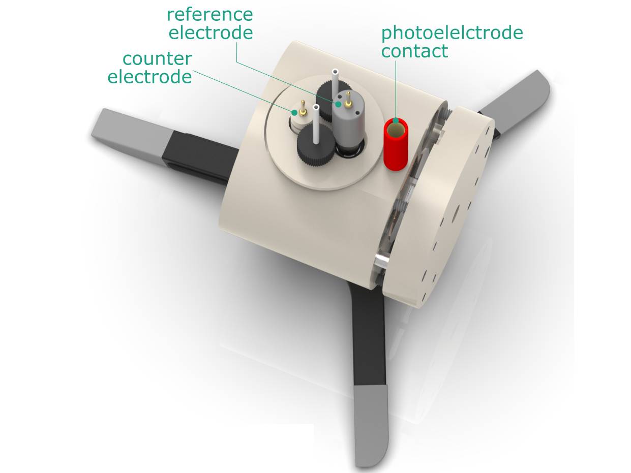 Magnetic Mount Front Contact Photo-Electrochemical Cell, Electrochemical Products, Redox.me, MSE Supplies