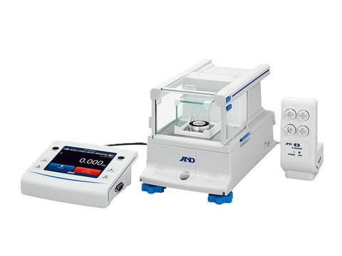 A&D Weighing Microbalance, 6.2 g x 0.001 mg with Touch Screen Display, Automatic Doors and Internal Calibration - MSE Supplies LLC