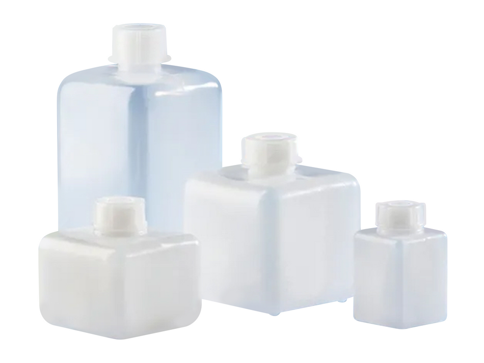 BrandTech Narrow-Mouth Bottles, PE-HD, Square, Labware, BrandTech, MSE Supplies