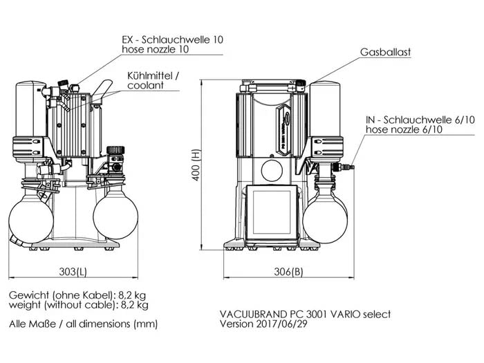 BrandTech PC 3001 VARIO Select VARIO® Chemistry Pumping Unit - MSE Supplies LLC