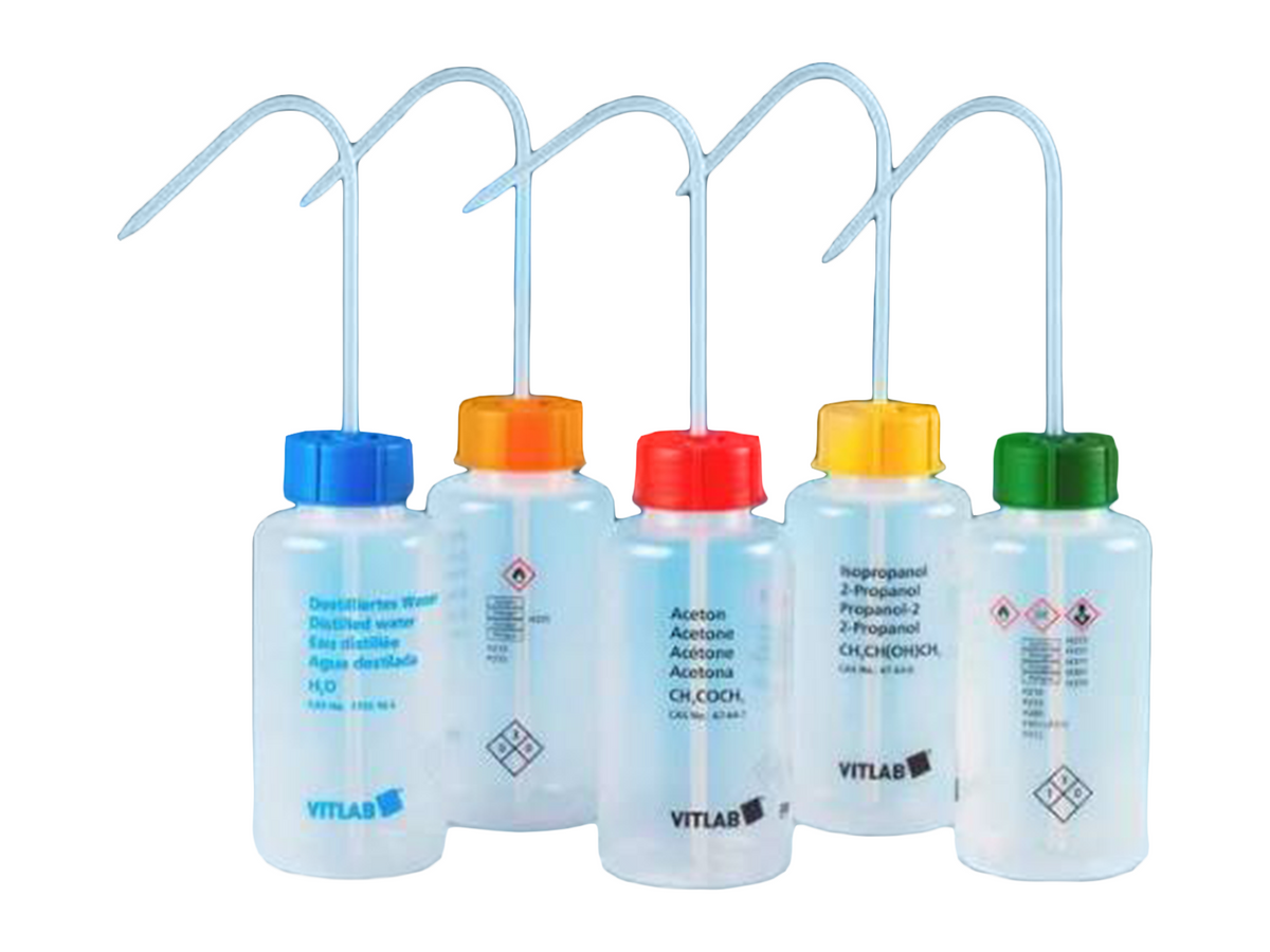 Labware Pack BrandTech VITsafe™ Safety Wash Bottles, Wide-Mouth – MSE Supplies