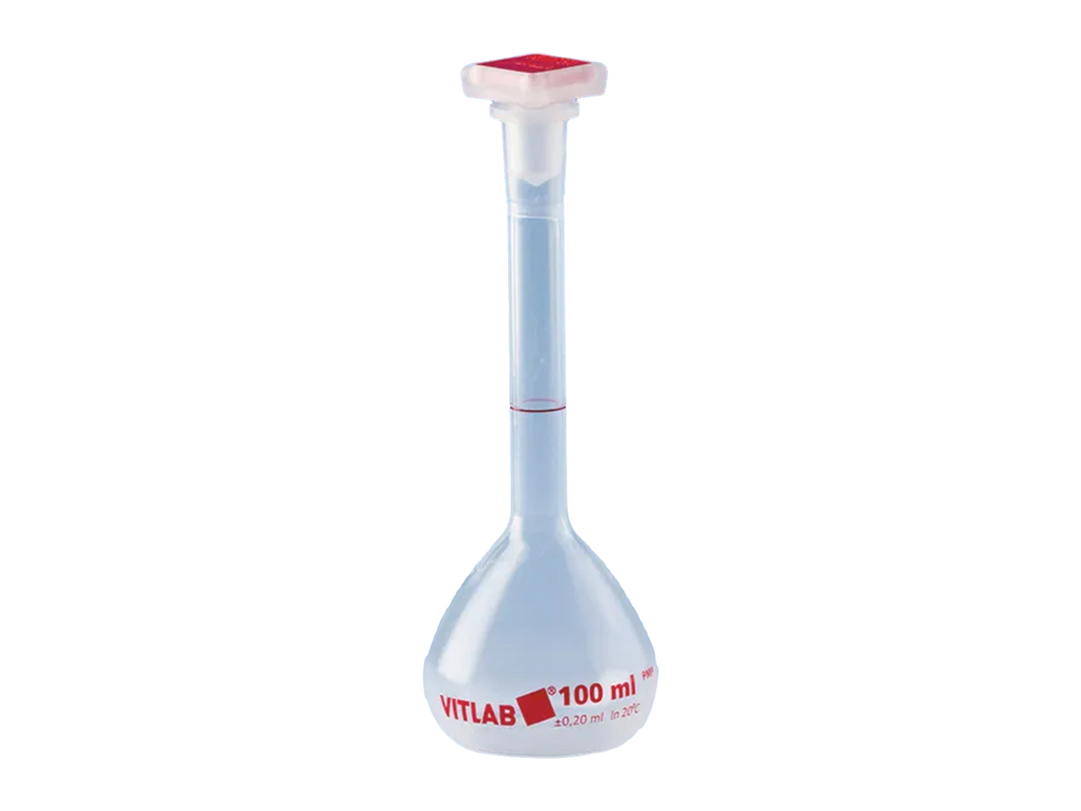 BrandTech Volumetric Flasks, PMP, Class B, With NS Stoppers, PP, Labware, BrandTech, MSE Supplies