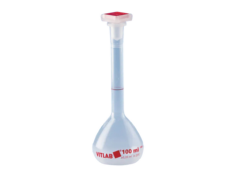BrandTech Volumetric Flasks, PMP, Class B, With NS Stoppers, PP, Labware, BrandTech, MSE Supplies