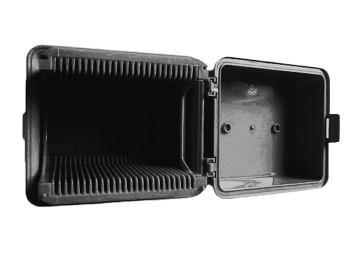 esd safe plastic tackle box MSE PRO 4 inch Diameter 25 Wafer Storage Box, ESD safe, Antistatic Polypropylene, Cleanroom Class 100 Grade