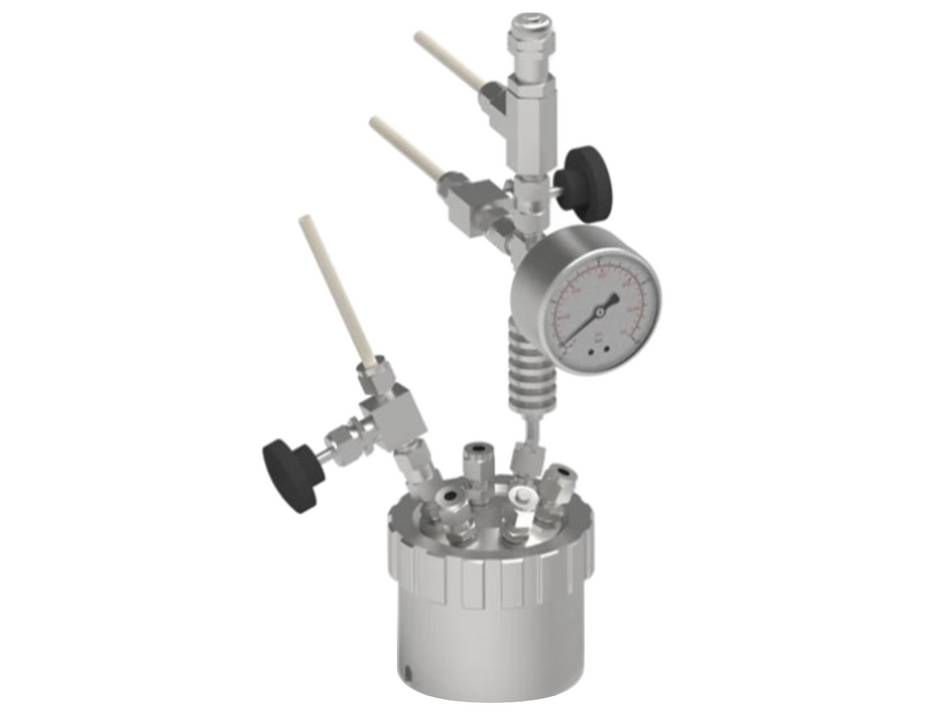 High-Pressure EC H-Cell, 25 bar, 50 mL - High-Pressure Electrochemical H-Cell, Electrochemical Products, Redox.me, MSE Supplies