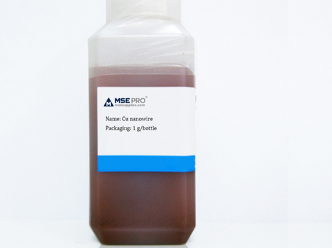 MSE PRO Copper (Cu) Nanowire Dispersion, 1g/bottle - MSE Supplies LLC