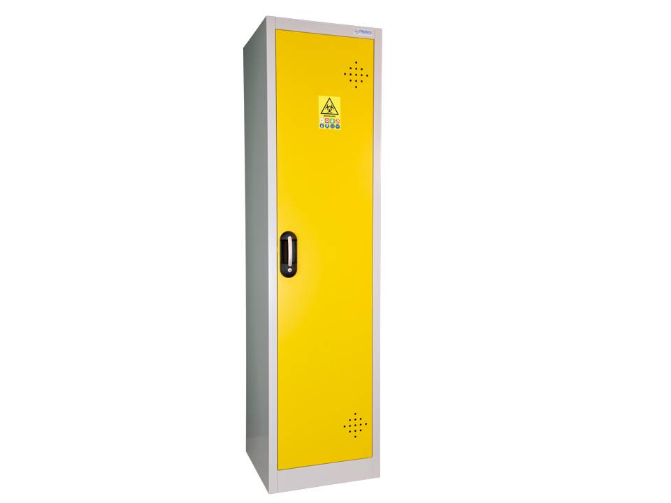 Ecosafe 1 Yellow Door High Cabinet for Waste From Health Care Activities - MSE Supplies LLC